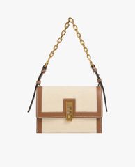 CHARLES & KEITH - Túi xách nữ nắp gập chữ nhật Turn Lock Chain