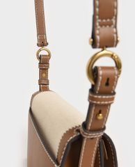 CHARLES & KEITH - Túi xách nữ nắp gập chữ nhật Turn Lock Chain