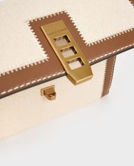 CHARLES & KEITH - Túi xách nữ nắp gập chữ nhật Turn Lock Chain