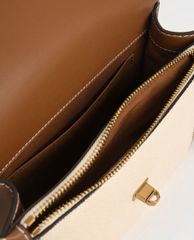 CHARLES & KEITH - Túi xách nữ nắp gập chữ nhật Turn Lock Chain