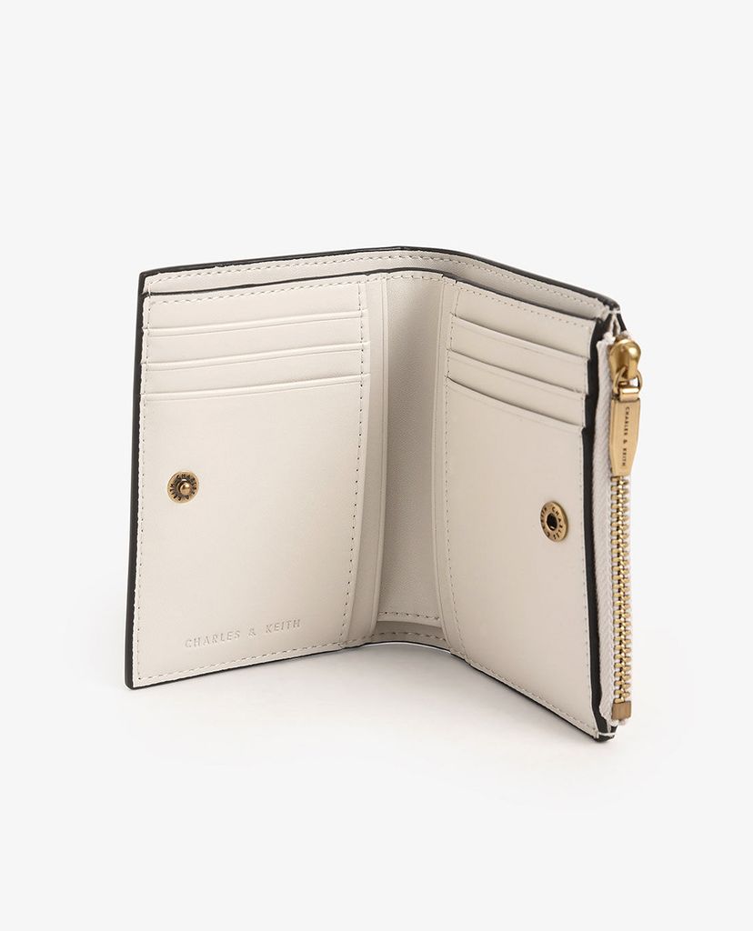 CHARLES & KEITH - Ví nữ dạng gập Mini Top Zip