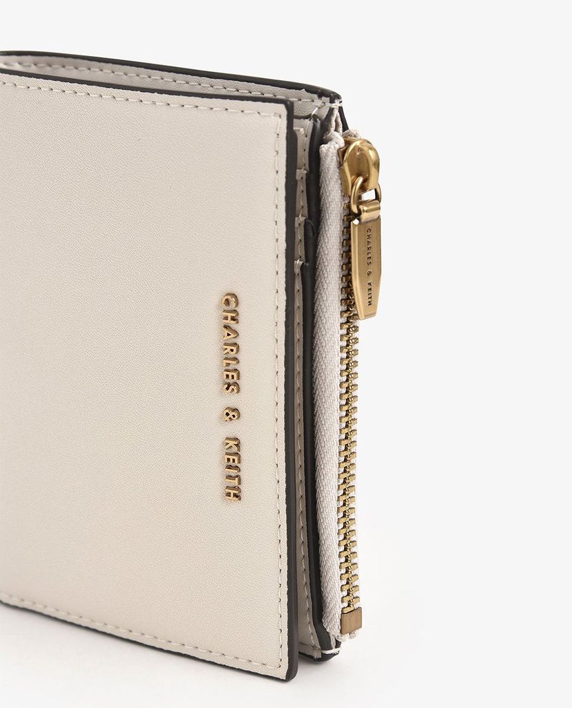 CHARLES & KEITH - Ví nữ dạng gập Mini Top Zip
