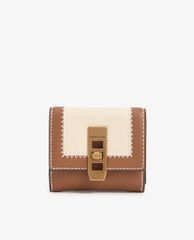CHARLES & KEITH - Ví nữ dạng gập Stitch Trim Turn Lock