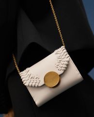 CHARLES & KEITH - Ví nữ mini dạng gập Stitch Trim