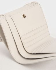 CHARLES & KEITH - Ví nữ mini dạng gập Stitch Trim