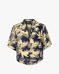 GIGI - Áo sơ mi nữ phom croptop hiện đại Lapel Collar