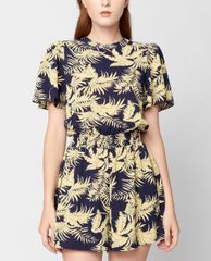GIGI - Playsuits nữ ngắn tay khoét lưng hiện đại