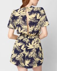GIGI - Playsuits nữ ngắn tay khoét lưng hiện đại