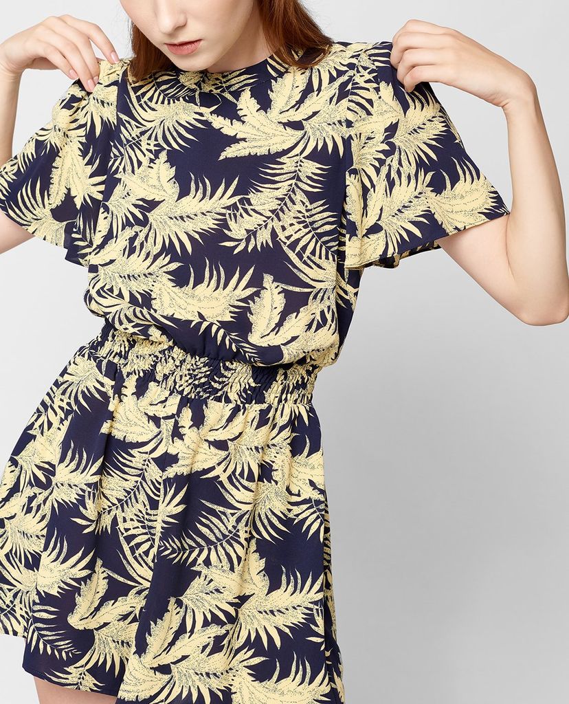 GIGI - Playsuits nữ ngắn tay khoét lưng hiện đại