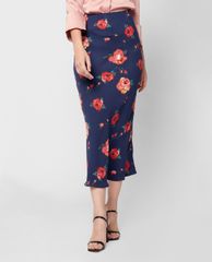 GIGI - Chân váy midi lưng cao đuôi cá thời trang Bias Cut