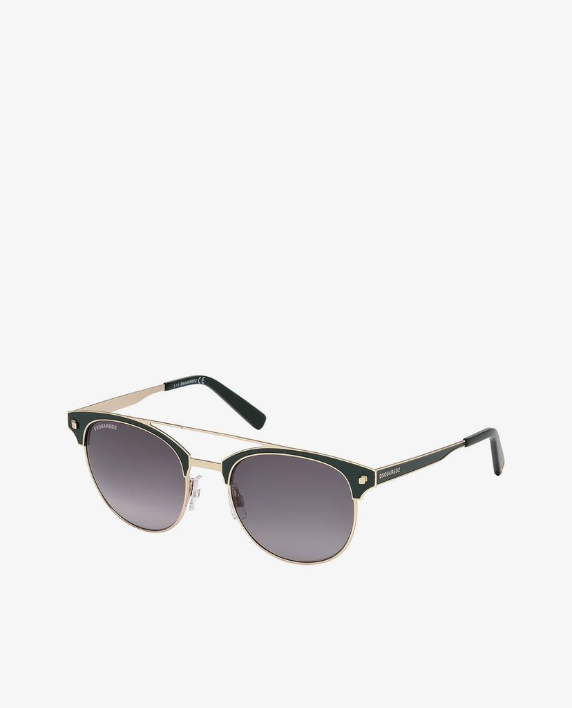 DSQUARED2 - Kính mát phom tròn gọng dày Bruce