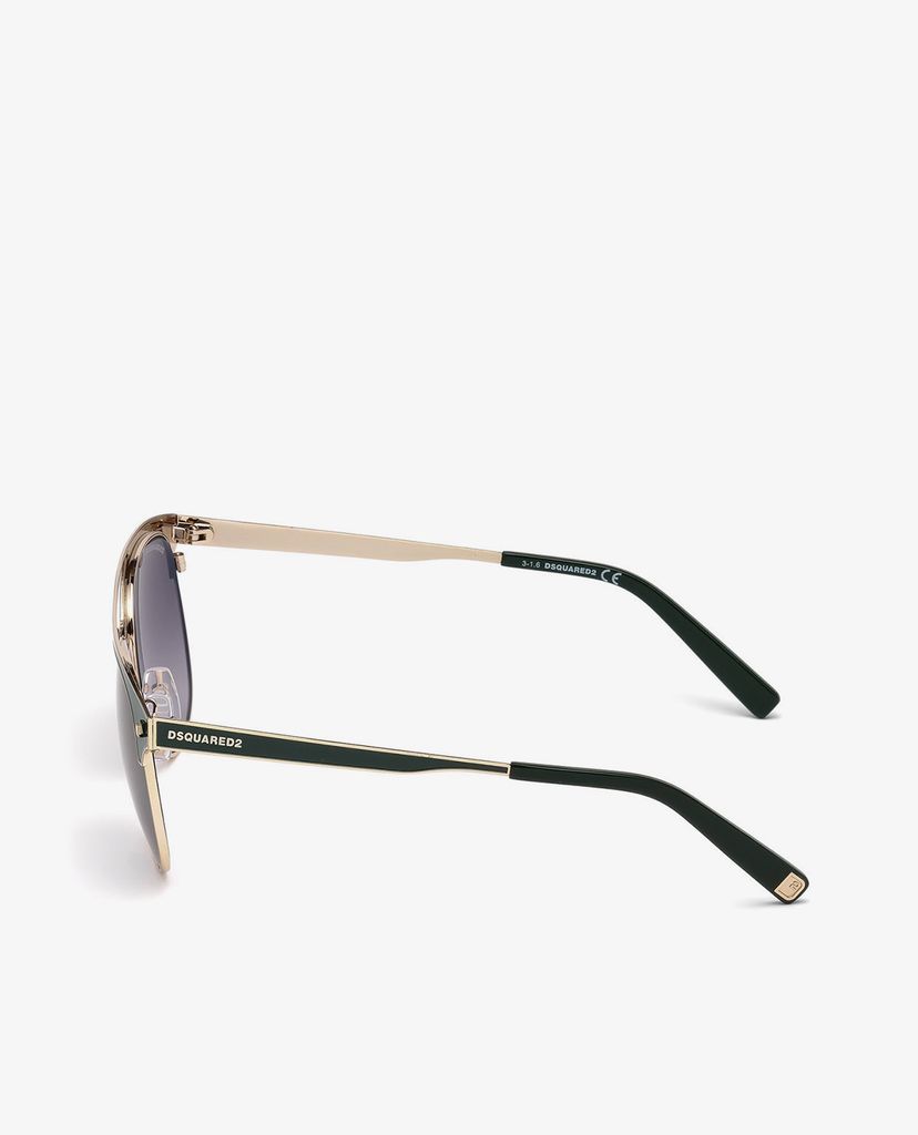 DSQUARED2 - Kính mát phom tròn gọng dày Bruce