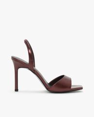CHARLES & KEITH - Giày cao gót hở mũi Embellished Square Toe