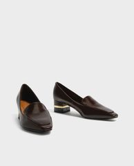 CHARLES & KEITH - Giày cao gót mũi nhọn Metallic Accent