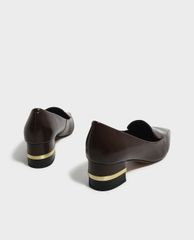 CHARLES & KEITH - Giày cao gót mũi nhọn Metallic Accent