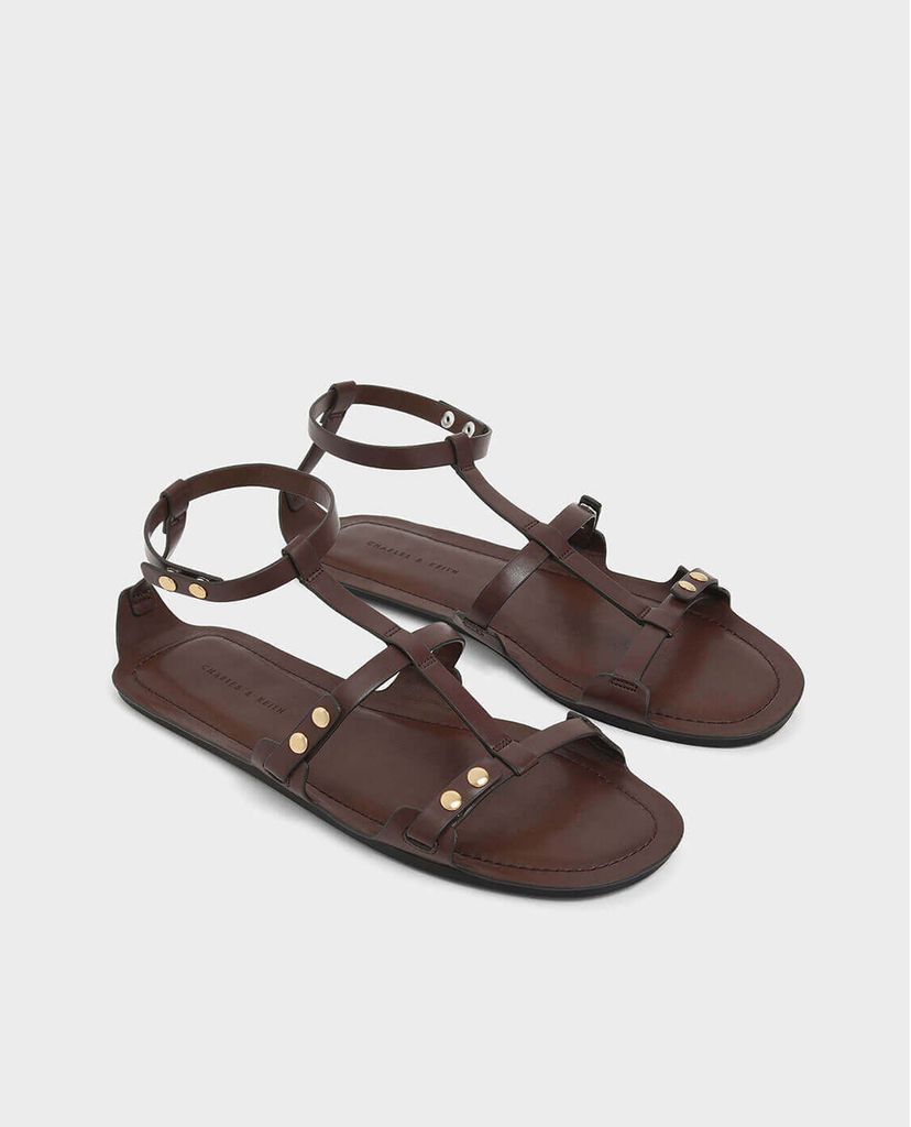 CHARLES & KEITH - Giày sandal Studded Gladiator