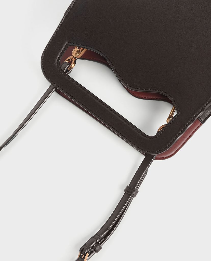 CHARLES & KEITH- Túi đeo vai Asymmetric Cut Top