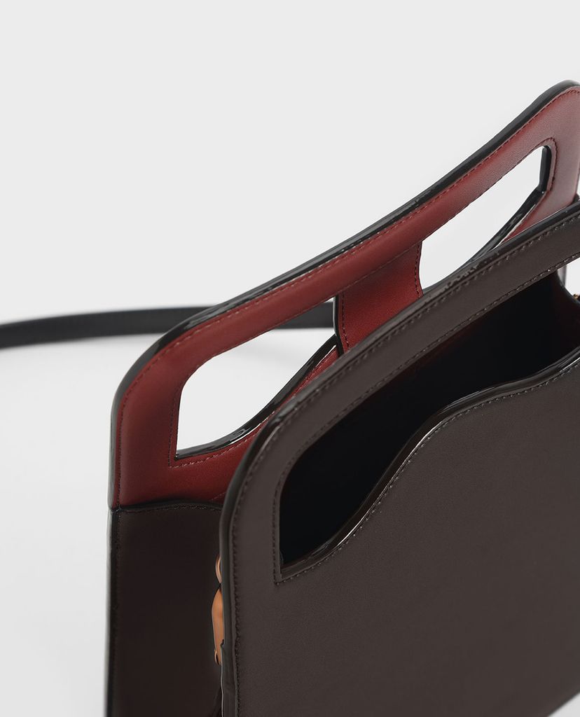 CHARLES & KEITH- Túi đeo vai Asymmetric Cut Top