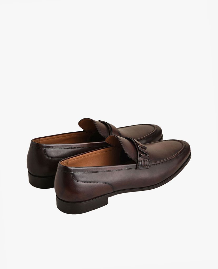 PEDRO - Giày tây nam mũi nhọn Buckled Burnished
