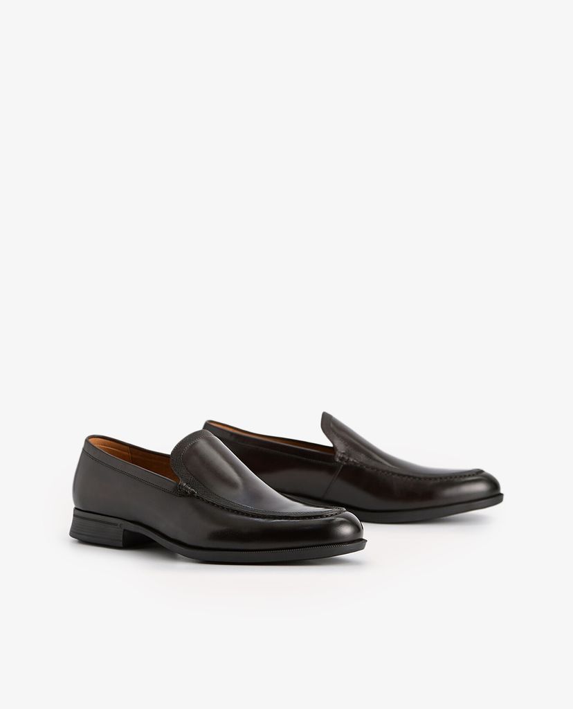 PEDRO - Giày tây nam mũi nhọn Burnished Leather Loafers