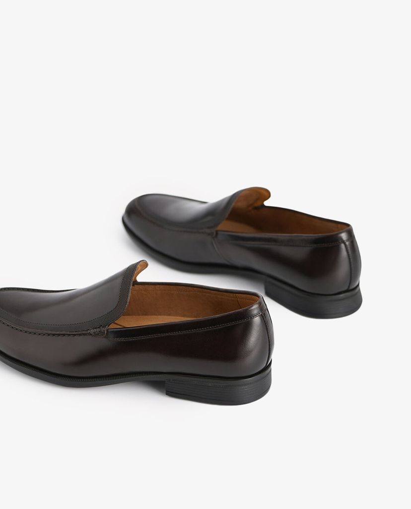 PEDRO - Giày tây nam mũi nhọn Burnished Leather Loafers