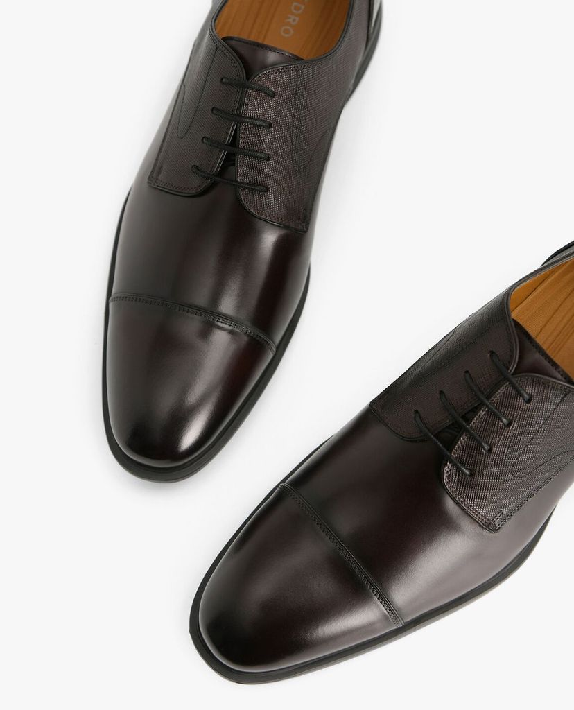 PEDRO - Giày tây nam da buộc dây thời trang Textured