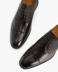 PEDRO - Giày tây nam da buộc dây thời trang Textured