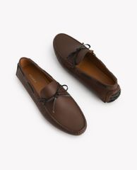 PEDRO - Giày lười nam mũi tròn da Bow Detailed