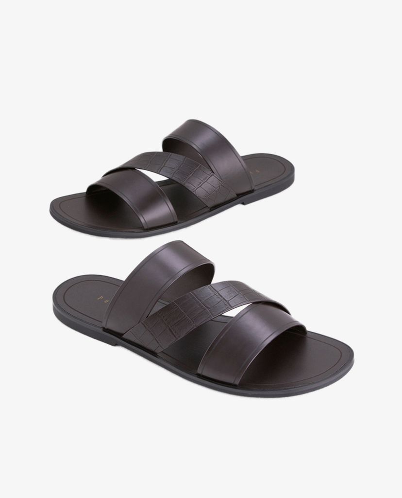 PEDRO - Giày sandals nam quai ngang Croc Effect