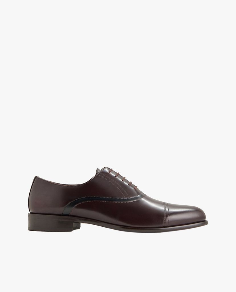 PEDRO - Giày tây nam mũi nhọn Textured Leather Cap Toe