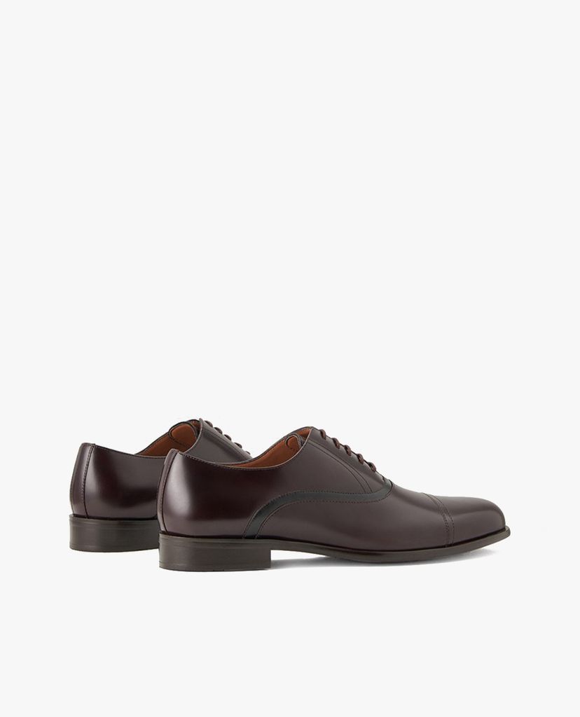 PEDRO - Giày tây nam mũi nhọn Textured Leather Cap Toe