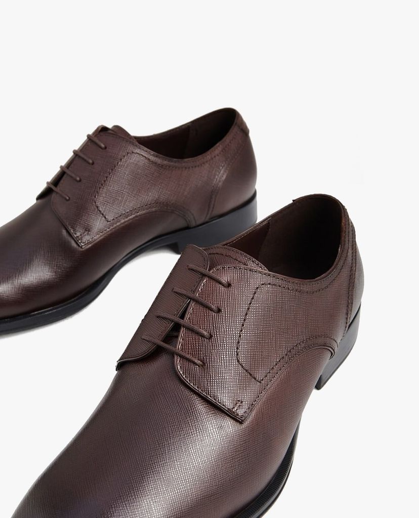 PEDRO - Giày tây nam thắt dây Embossed Leather