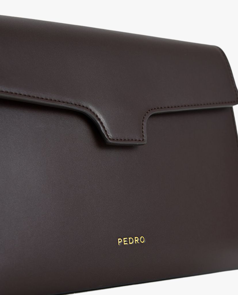 PEDRO - Túi xách nam cầm tay da chữ nhật nắp gập thời trang