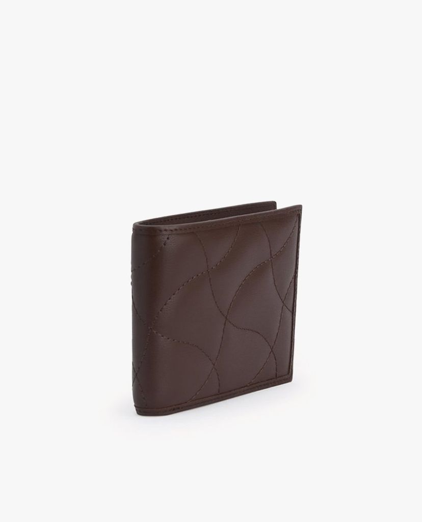 PEDRO - Ví nam da gập đôi Abstract Quilted Bi Fold