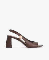 PEDRO - Giày cao gót đế vuông Leather Slingback