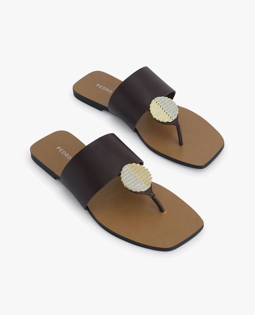 PEDRO - Giày sandal nữ xỏ ngón phối quai ngang thời trang