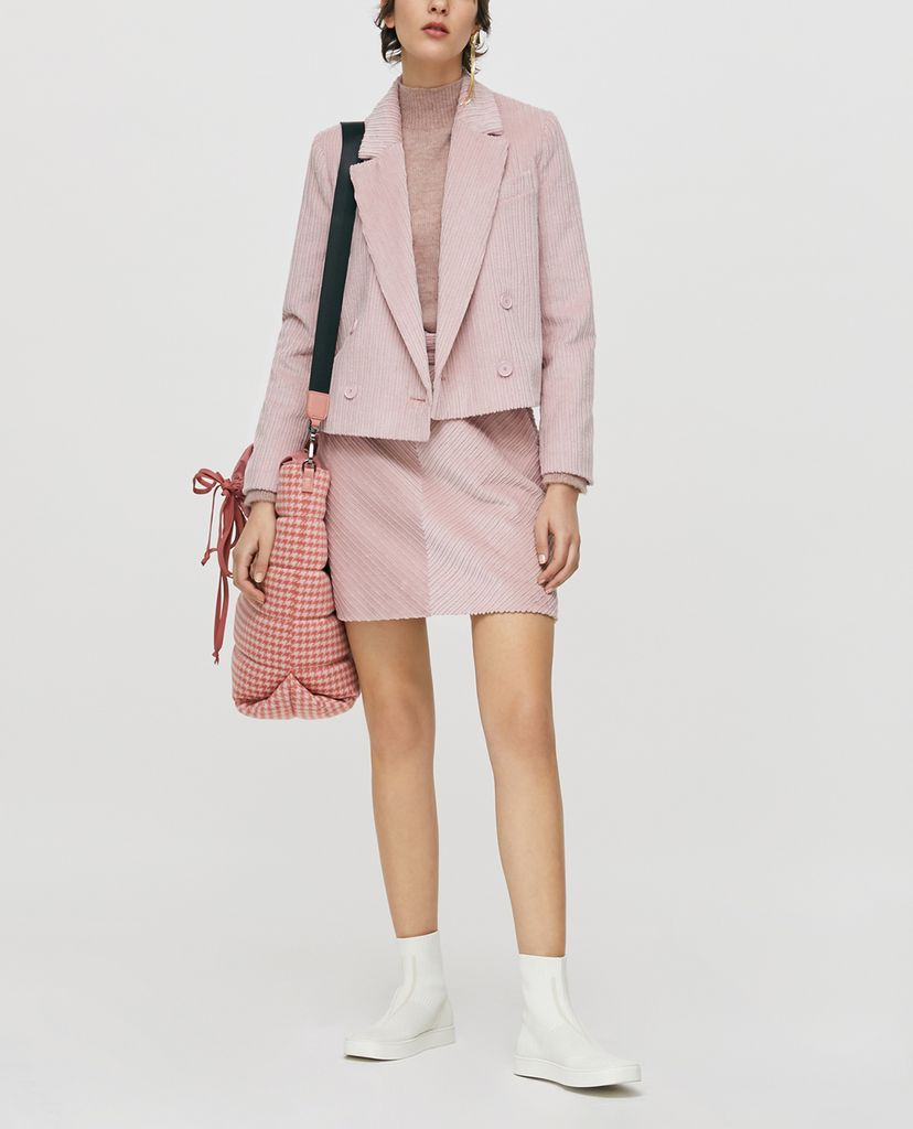 MAX&Co. - Áo blazer nữ phom ngắn Cropped Corduroy