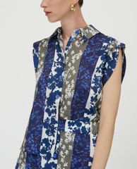MAX&Co. - Đầm midi cổ bẻ sát nách Convertible Twill