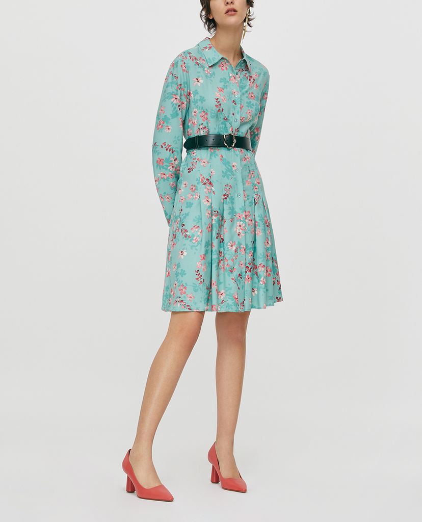 MAX&Co. - Đầm mini sơ mi tay dài Floral Sablé