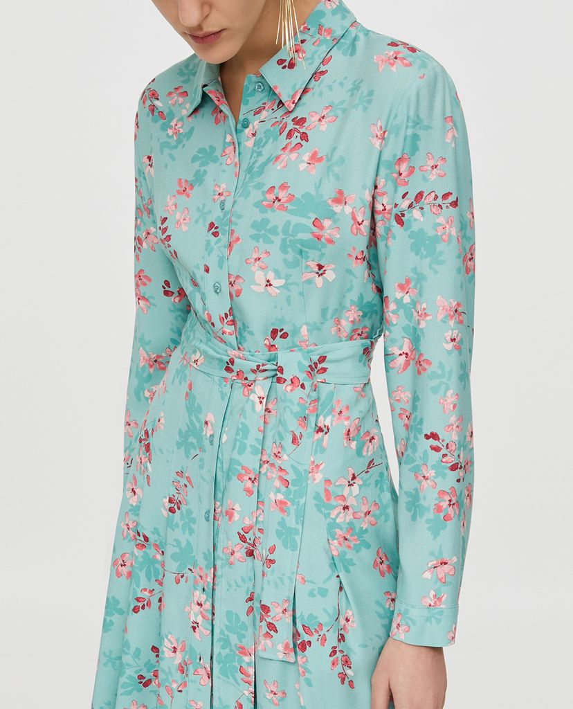 MAX&Co. - Đầm mini sơ mi tay dài Floral Sablé
