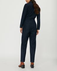 MAX&Co. - Jumpsuit nữ tay dài cổ bẻ Denim