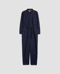 MAX&Co. - Jumpsuit nữ tay dài cổ bẻ Denim