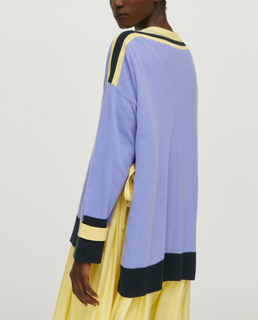 MAX&Co. - Áo cardigan nữ tay dài Colour Block With Ties