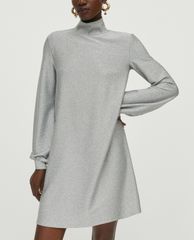 MAX&Co. - Đầm mini phom suông cổ cao tay dài Jersey Lamé