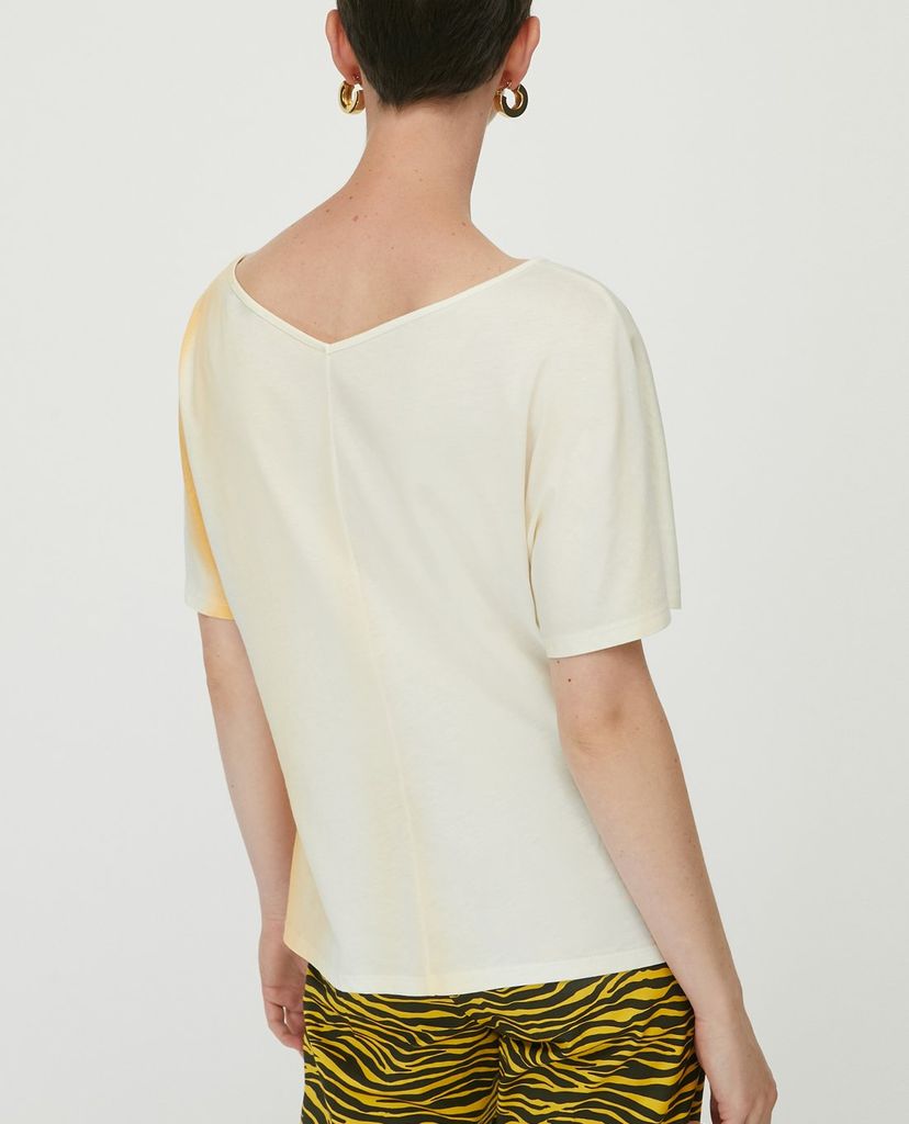 MAX&Co. - Áo thun nữ tay ngắn cổ V Embroidery And Print