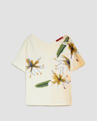 MAX&Co. - Áo thun nữ tay ngắn cổ V Embroidery And Print