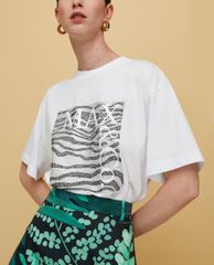 MAX&Co. - Áo thun nữ ngắn tay phối logo Micro Rhinestones