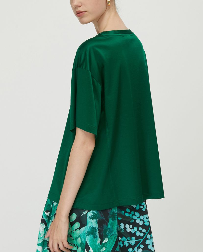 MAX&Co. - Áo thun nữ tay ngắn cổ tròn Glossy Jersey