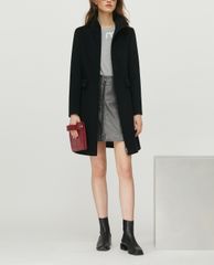 MAX&Co. - Áo thun nữ cổ tròn tay ngắn Jersey Lamé Slogan