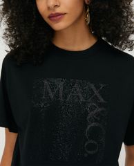MAX&Co. - Áo thun nữ tay ngắn cổ tròn Rhinestones And Glitter